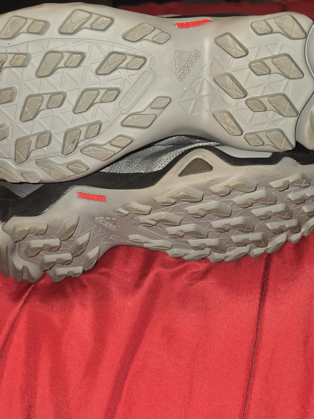 adidas Men’s Terrex Gray and Black Trail Sneakers